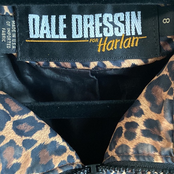 VINTAGE DALE DRESSIN FOR HARLAN CHEETAH JACKET | SIZE 8 WOMENS - Picture 4 of 4